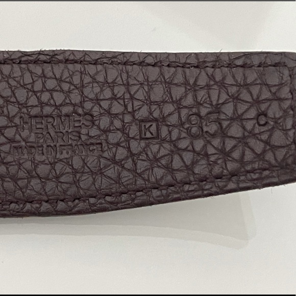 HERMES BLACK BROWN REVERSIBLE BELT SIZE 85 main image 5